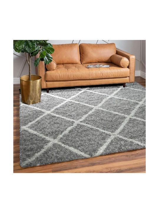 Saray Home Brookestone Rug Rectangular Shaggy Gray