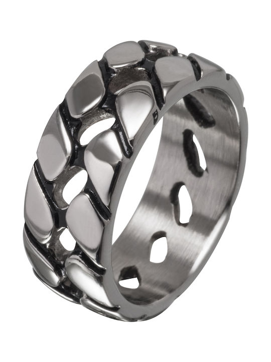 Silverline Men's Steel Ring