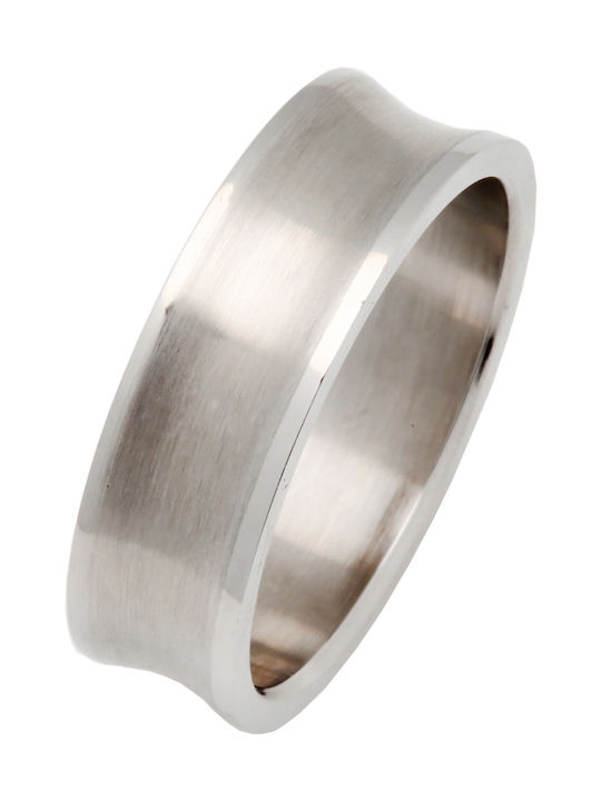 Silverline Herren Ring Ehering aus Stahl