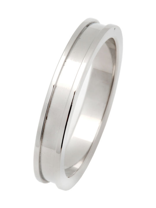 Silverline Herren Ring Ehering aus Stahl