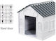aus Metall in Silber Farbe 99 x 85 x 82cm