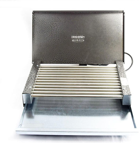 Rubino EC 1.6K Tischplatte Elektrogrill Grill 1600W mit Deckel 34cmx24cmcm