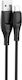XO NB238 Regular USB 2.0 to micro USB Cable Μαύρο 3m (16.005.0241)