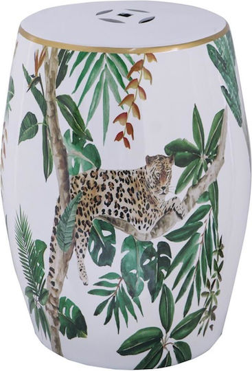 Табуретка Дневна стая Tropical Бял 33x33x45.5бр