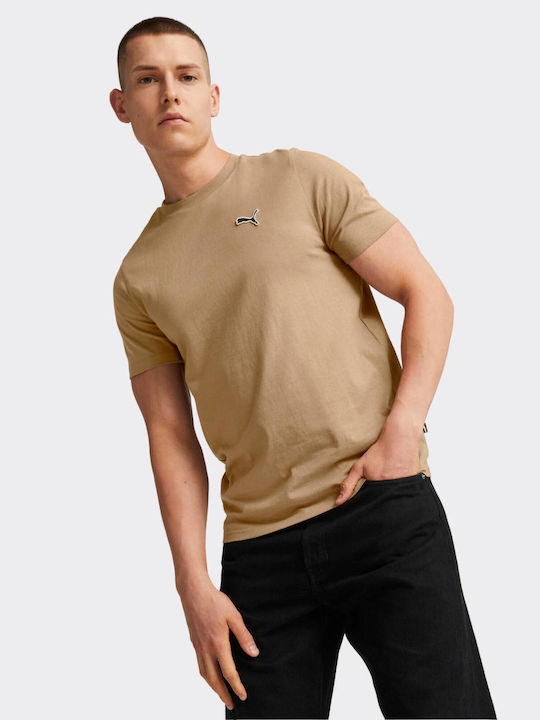 Puma BETTER ESSENTIALS TEE Ανδρικό T-shirt Κοντομάνικο Καφέ