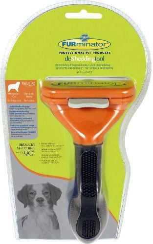 FURminator DOG Βούρτσα Medium για Μακρύτριχους Σκύλους για Απομάκρυνση Τριχών