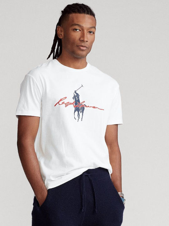 Ralph Lauren Big Pony Мъжка тениска с къс ръкав Бял