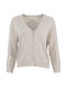 See U Soon Women's Knitted Cardigan with Buttons Beige