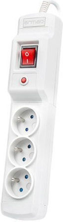 Armac Power Strip with Surge Protection 3 Positions with Switch and Cable 5m