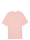 Puma Women's Athletic Crop Top Short Sleeve Pink