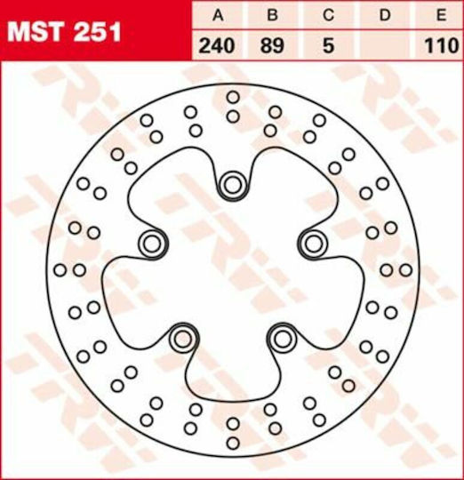 TRW Disc De Frână Partea Din Spate Pentru Suzuki GSX-R 750