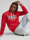Sweatshirt mit Kapuze Rot