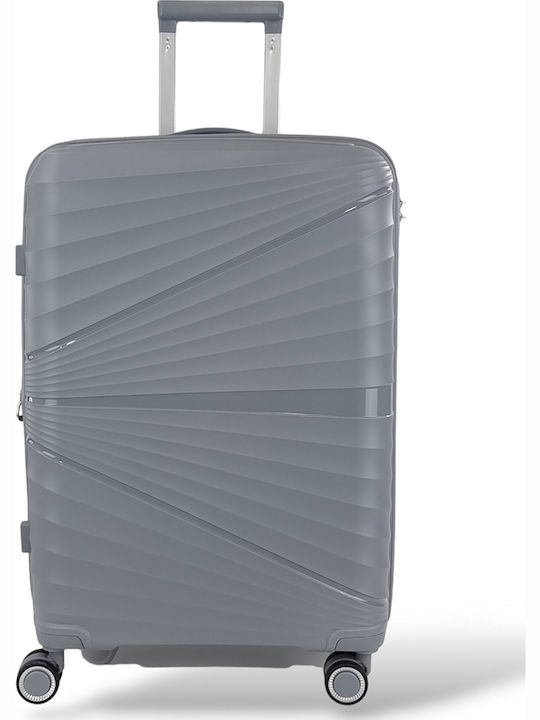 Playbags Valiză de Călătorie Medie Gri Dura cu ...