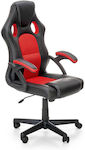 Diommi Berkel Artificial Leather Gaming Chair Μαύρο / Κόκκινο