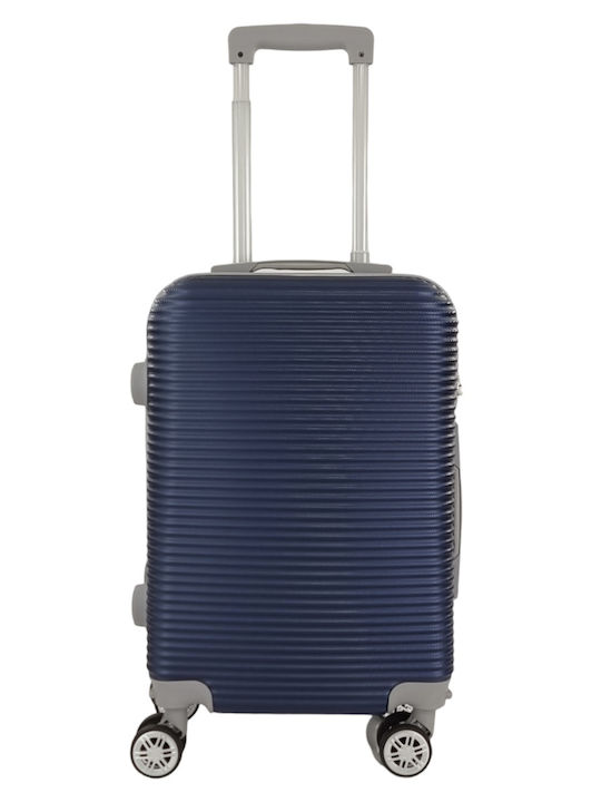 Ormi R50 Cabin Travel Suitcase Hard Blue with Wheels Height 55cm R50