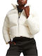 Classics Women's Short Puffer Jacket for Winter Beige
