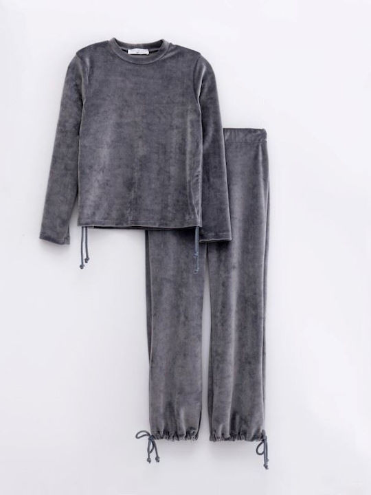 Funky Kids Sweatpants Set Gray 2pcs