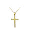 Damen Gold Kreuz 9K mit Kette