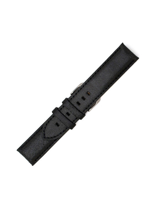 KOSTELO Leather Strap Black 22mm