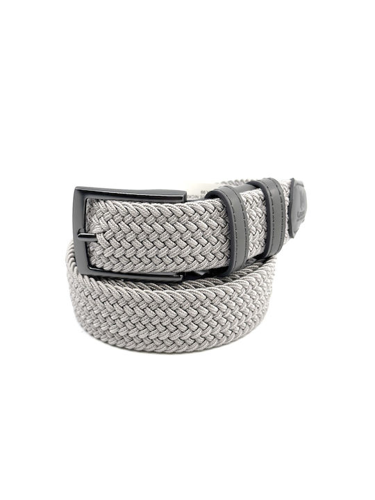 Legend Accessories Men's Knitted Elastic Belt Gray