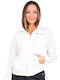 Women's Sweatshirt Jacket Hooded White