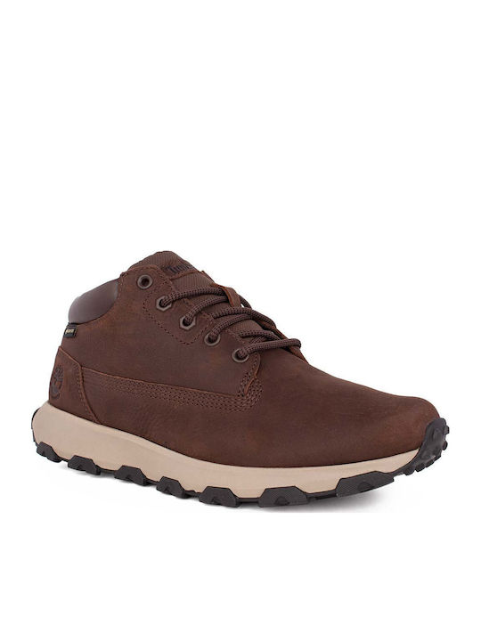 Winsor Park MID LACE UP Leather Brown Men's Boots Anatomical