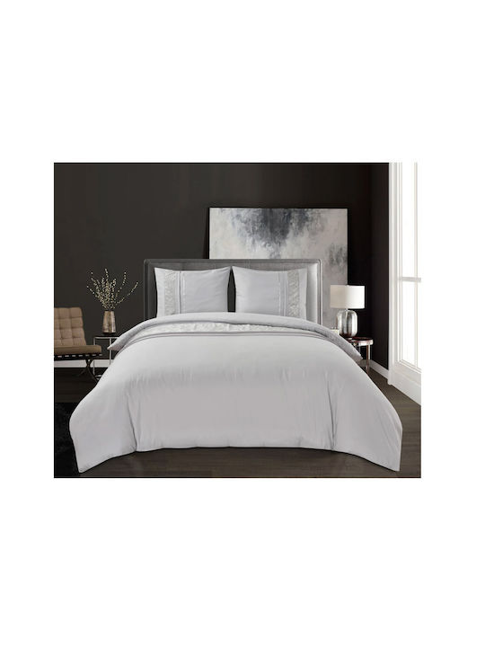 Sleeptime Duvet Cover Set Queen with 2 Pillowcases 240x220 Jaipur Grey