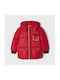 Mayoral Boys Quilted Coat Red with Ηood