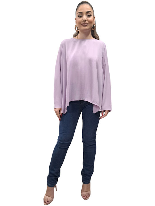 Remix Women's Summer Blouse Long Sleeve Lilacc