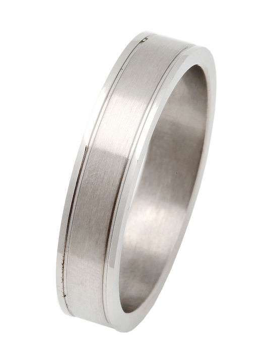 Silverline Herren Ring Ehering aus Stahl