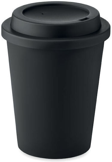 Midocean Κούπα Κεραμική με Καπάκι Μαύρη 300ml