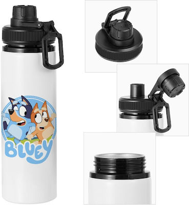 Koupakoupa Bluey dog Kids Water Bottle Bluey Aluminium with Straw 850ml