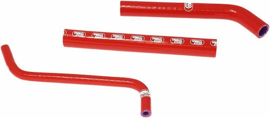 Samco Sport Set Silicone Motorcycle Engine Hoses Red