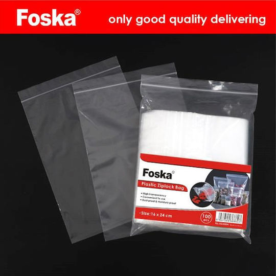 Foska Security Zip Packaging Bag 22x35cm 100pcs