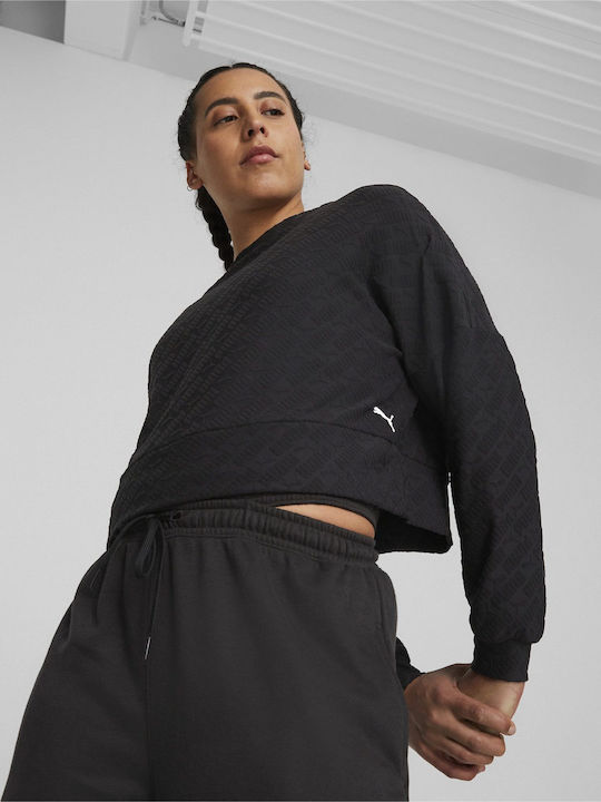 PUMA Γυναικείο Φούτερ Μαύρο