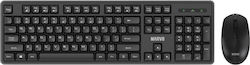 Marvo WS005 Fără fir Set tastatură și mouse Grecesc