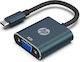 HP Μετατροπέας USB-C male σε VGA female 1τμχ DHC-CT201