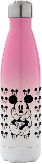 Koupakoupa Mickey Recyclable Bottle Thermos Stainless Steel BPA Free 500ml Pink