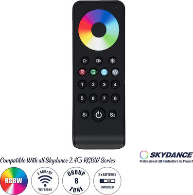 GloboStar RT10 Skydance Fără fir Controler RGBW și RGB Cu ecran tactil RF: RF (Radiofrecvență) Mână 71574