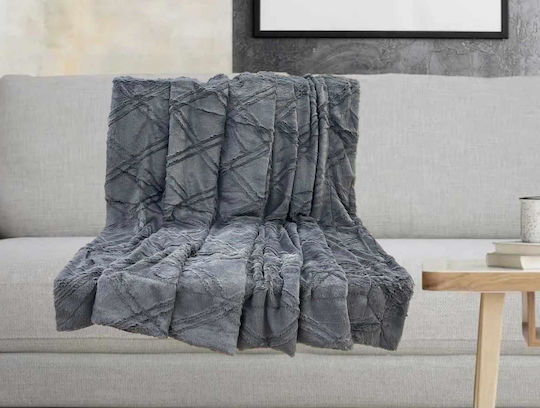 Linea Home Diamond Διπλή 200x220εκ. Ανθρακί