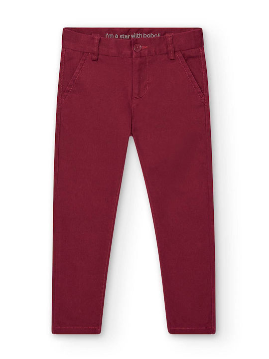 Boboli Boys Chino Trouser Burgundy