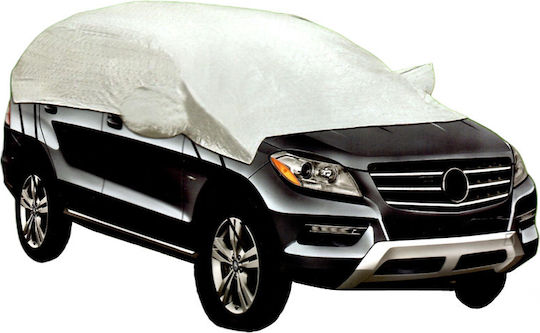 Guard Half Car Cover Mazda 2 315x122x60cm Waterproof Medium for SUV/JEEP Fastening with Straps