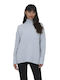 Only Women's Long Sleeve Sweater Turtleneck Light Blue