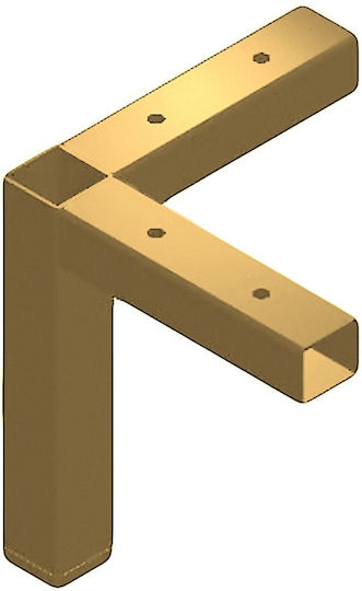 Roline Metallisches Möbelbein 9.3x12cm Gold