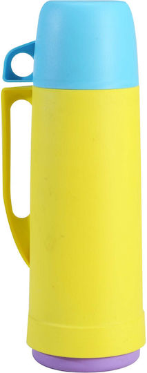 Ankor Bottle Thermos Glass / Plastic 250ml Yellow with Cap-Cup