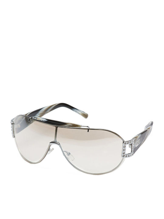 Lancaster Paris Sunglasses Silver with Mixed Frame