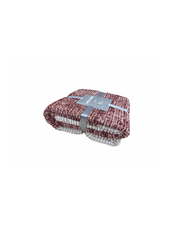 Linea Home Degrade Blanket Sherpa Fleece Double 200x220cm. Rotten Apple