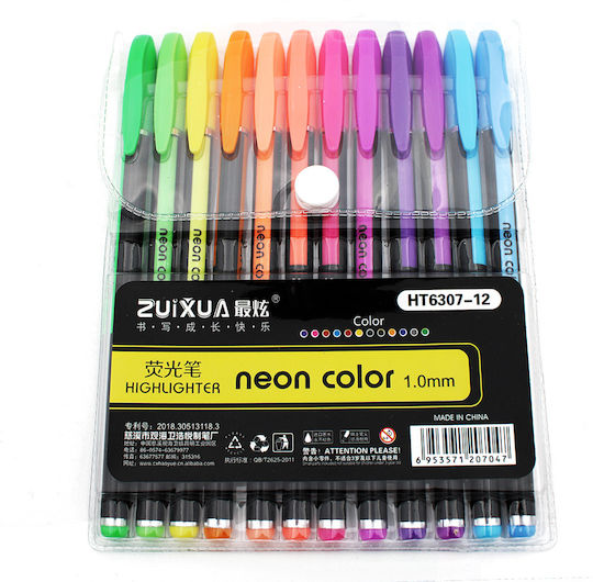 Stift Kugelschreiber mit Mehrfarbig Tinte 12Stück