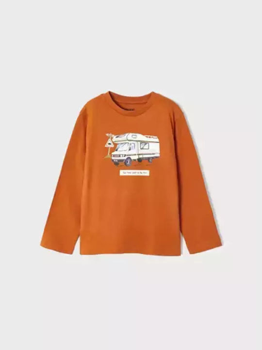 Mayoral Kids Blouse Long Sleeve Orange