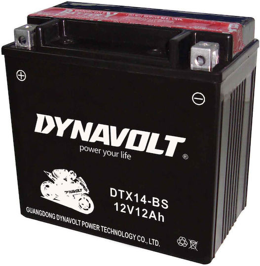 Dynavolt Inchis Baterie Motocicleta YTX14-BS 1100A cu Capacitatea 12Ah